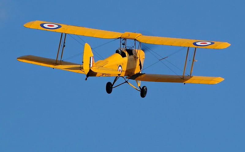 RAF BiPlane from WWI, RAF, Aircraft, BiPlane, WWI, HD wallpaper