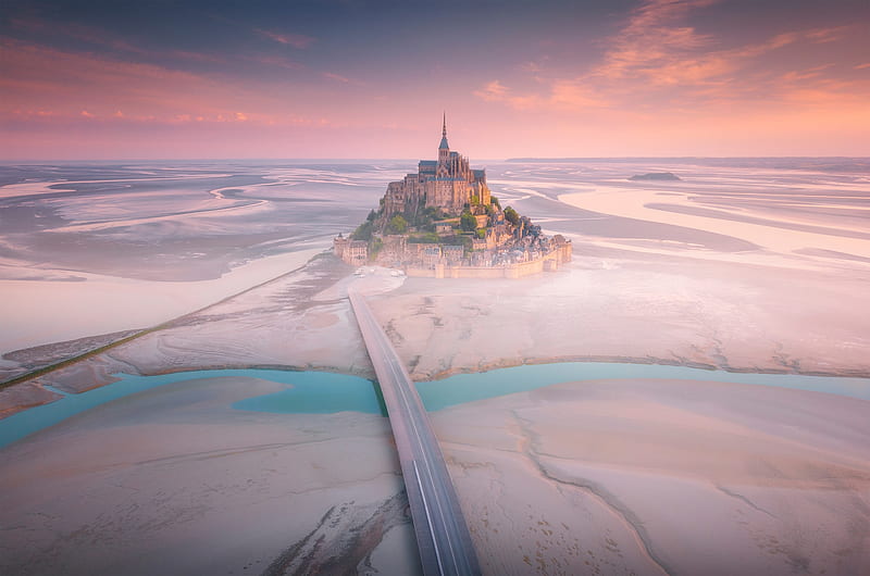 Mont Saint Michel France, HD wallpaper