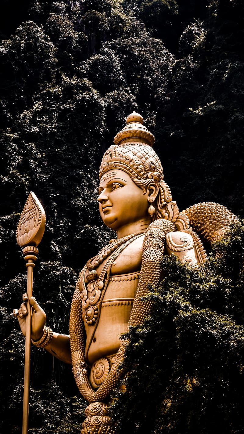 Murugan Stills, Golden Statue, lord, god, vel murugan, golden ...