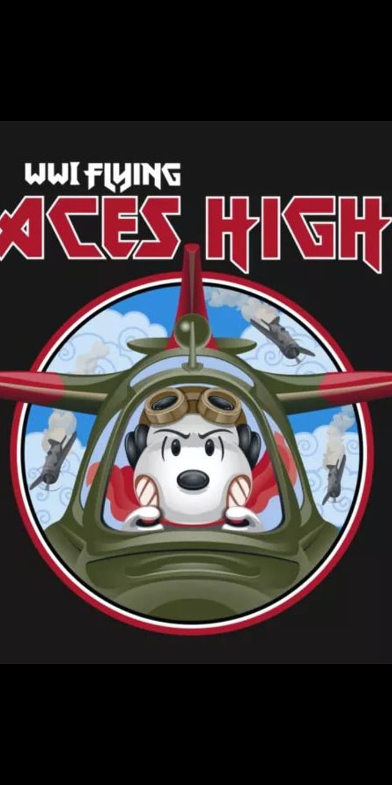 Snoopy flying ace, airplane, cartoon, dog, flying ace, high, peanuts, red baron, HD phone wallpaper