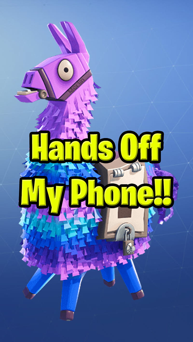 Fortnite Hands Off, funny, gaming, hands off, llama, manpie, pc, ps4, xbox,  HD phone wallpaper | Peakpx
