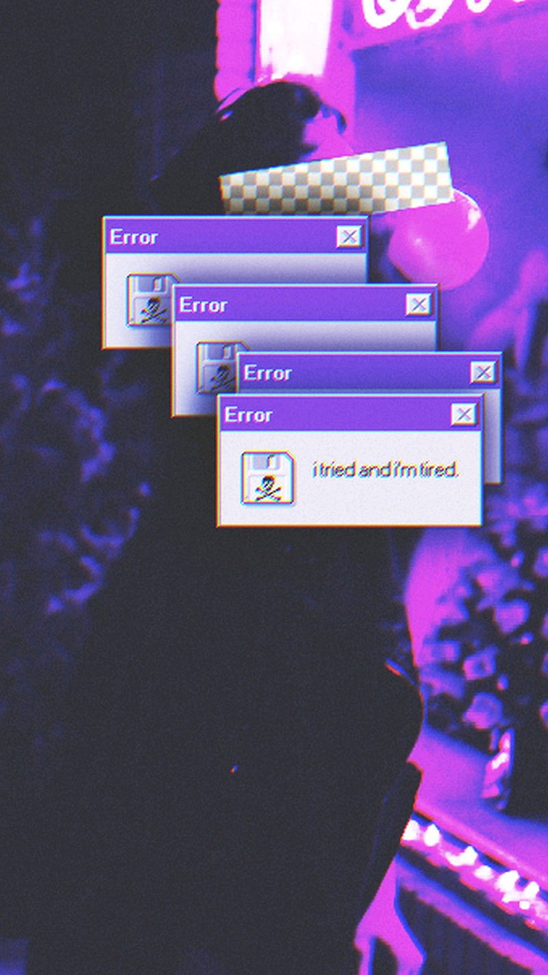 I tried and Im tired, aesthetic, computer window, HD phone wallpaper