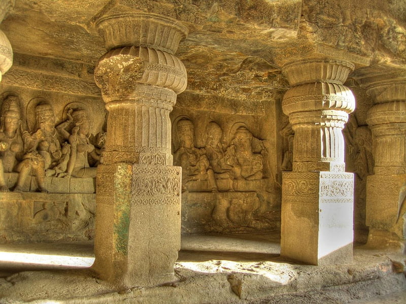 Ellora Caves, India ( World Heritage Site ), architecture, ancient, hinduism, india, buddhism, monument, hindu, jainism, castle, HD wallpaper