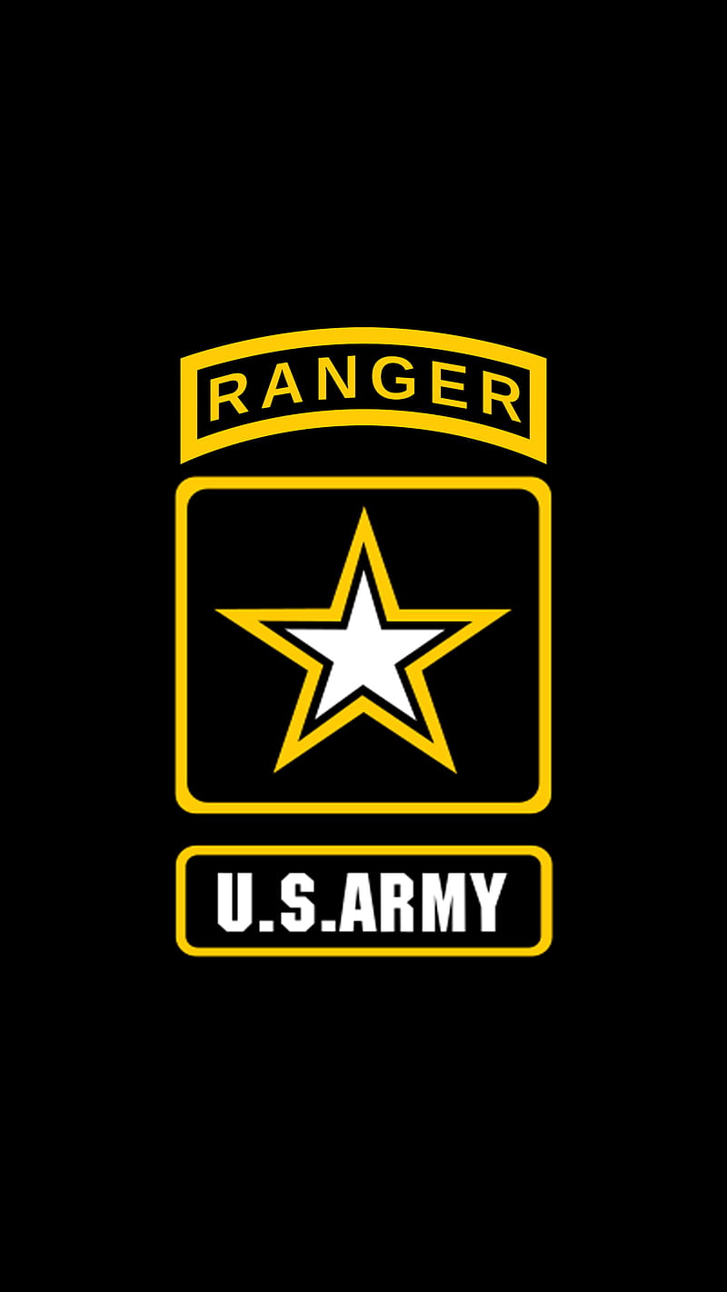 Army Ranger, 929, airborne, black, gold, infantry, us, HD phone wallpaper