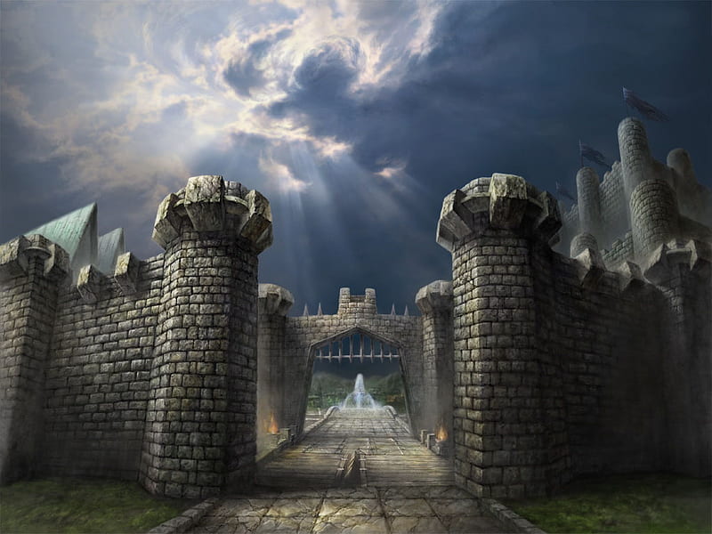 Braiken Castle, video game, game, fantasy, castle, HD wallpaper