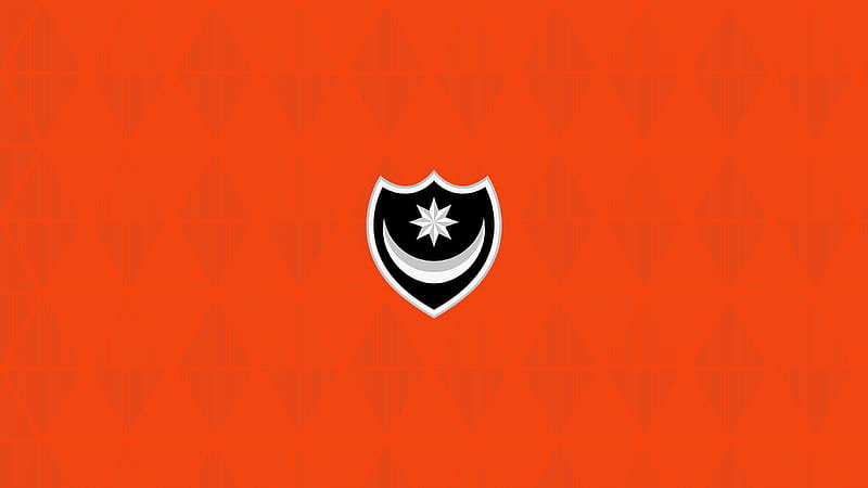 Light Red Emblem Logo Soccer Portsmouth F.C, HD wallpaper