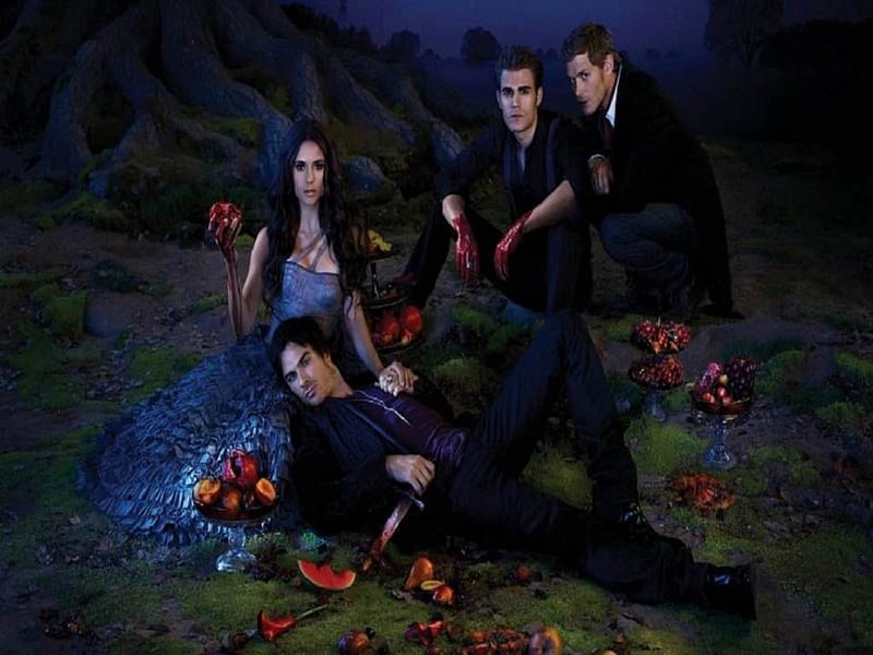 The Vampire Diaries, TV series, entertainment, Damon, Elana, Stefan, HD ...