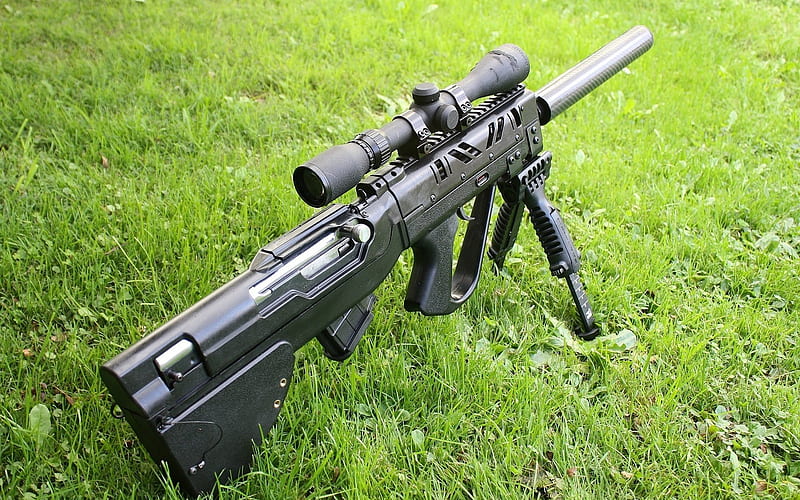 sniper rifle, tikka t3 ctr ss, tactical rifle, grass, long range rifle, HD wallpaper