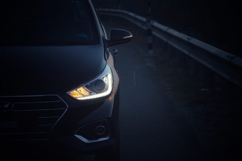 Hyundai verna, black, car, HD wallpaper | Peakpx