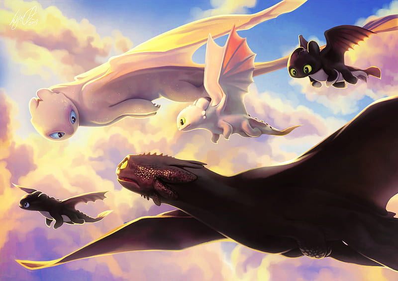 night fury wallpaper how to train your dragon 2