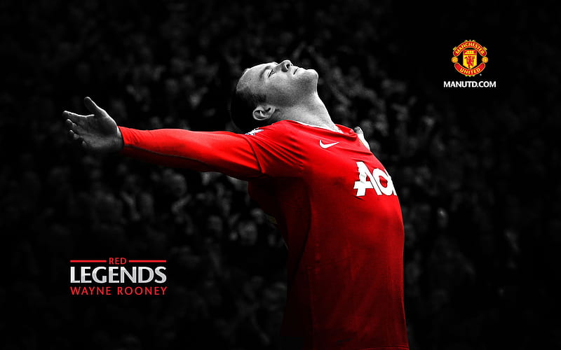 Rooney-Red Legends-Manchester United, HD wallpaper