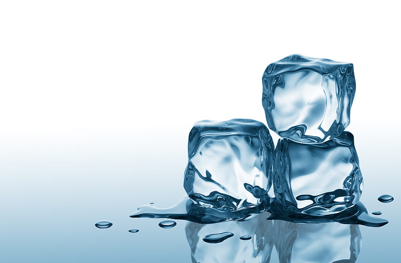 ice cubes, ice, water, cube, food, HD wallpaper