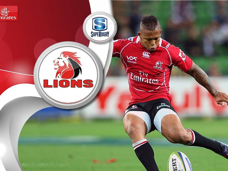 Lions Super Rugby Eltjon Jantjies, Lions, Rugby, Super Rugby, Elton Jantjies, HD wallpaper