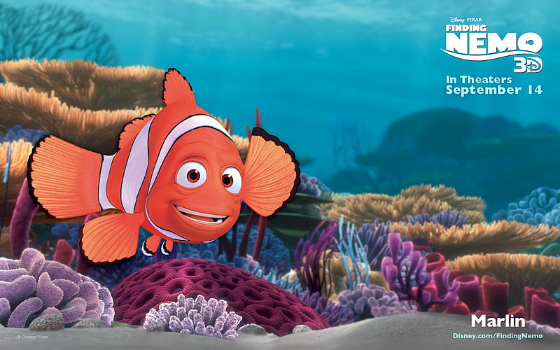 Marlin From Finding Nemo, Marlin, Finding, From, Nemo, HD wallpaper