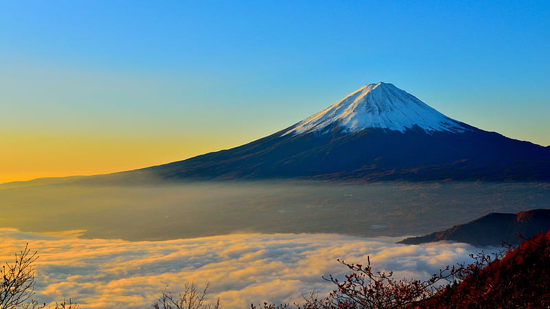 Volcanoes, Mount Fuji, Mountain, HD wallpaper