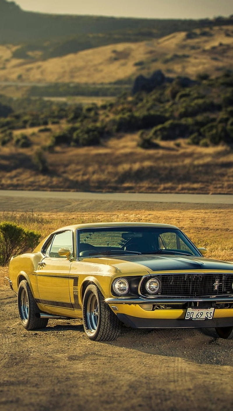 Ford Mustang, car, muscle, HD phone wallpaper