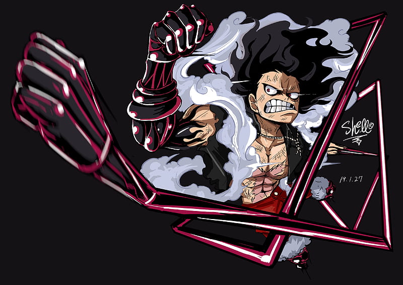 monkey d. luffy, one piece, fist, angry, Anime, HD wallpaper