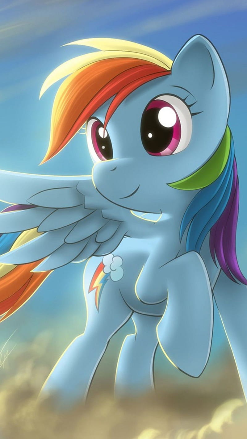 Cute rainbow dash, my little pony, rainbow dash, HD phone wallpaper