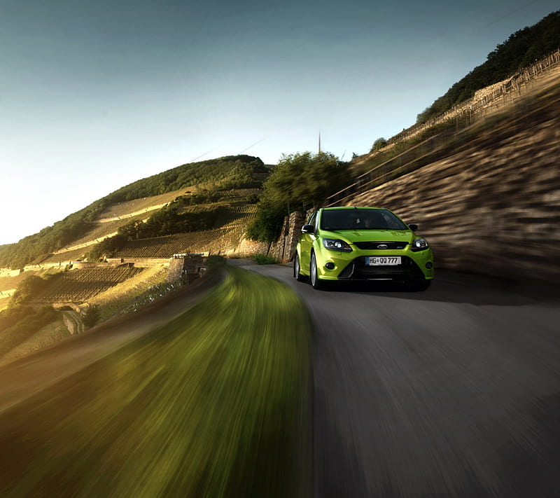 Ford Focus RS, car, green, HD wallpaper | Peakpx