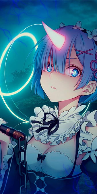 Anime Girl Rem Re:Zero 4K Wallpaper #4.2766