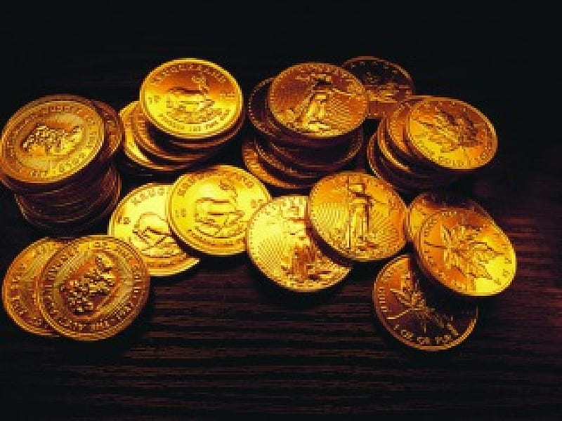 Country Coinage, coinage, money, gold, country, HD wallpaper
