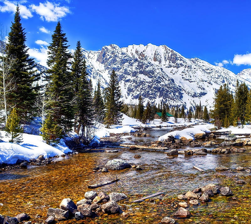 Winter, frozen, landscape, nature, snow, HD wallpaper | Peakpx