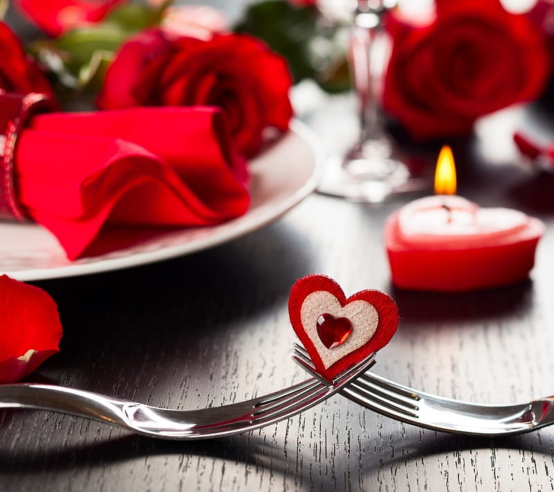 2160x1920px, candle, heart, love, romantic, rose, valentines day, HD wallpaper