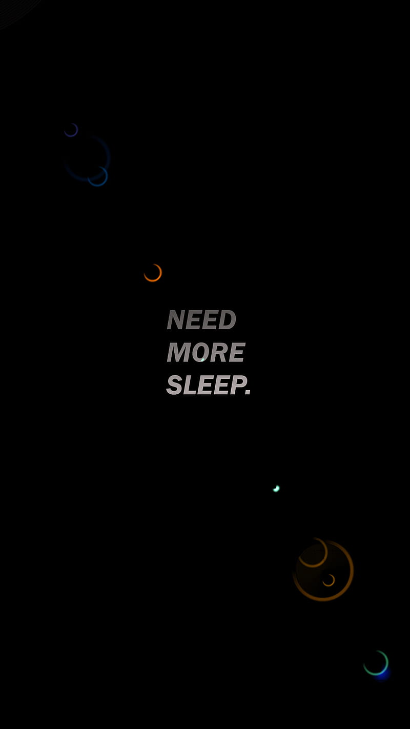 Need More Sleep, #need #more #sleep #sleepy #neon, Satyasaw, HD phone wallpaper