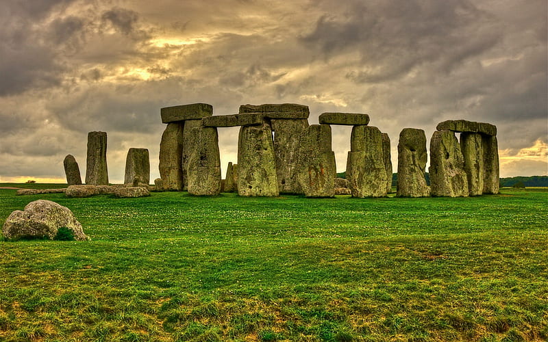 Stonehenge, cromlech, megalithic structure, Wiltshire, England, United Kingdom, HD wallpaper