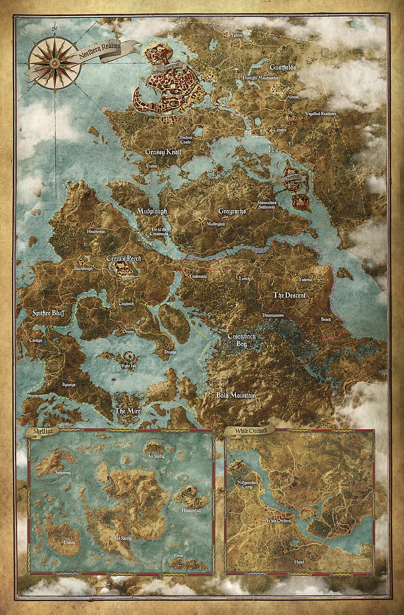 The witcher 3 Maps, HD phone wallpaper