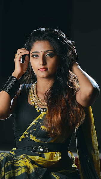 Swati sanjeevan, mallu model, saree lover, HD phone wallpaper | Peakpx