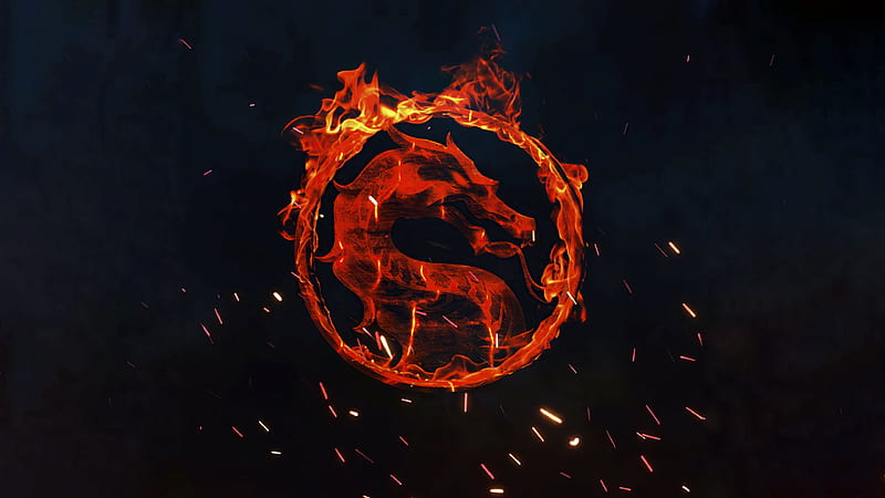 Mortal Kombat Fire Logo , mortal-kombat, 2021-games, games, artstation, HD wallpaper