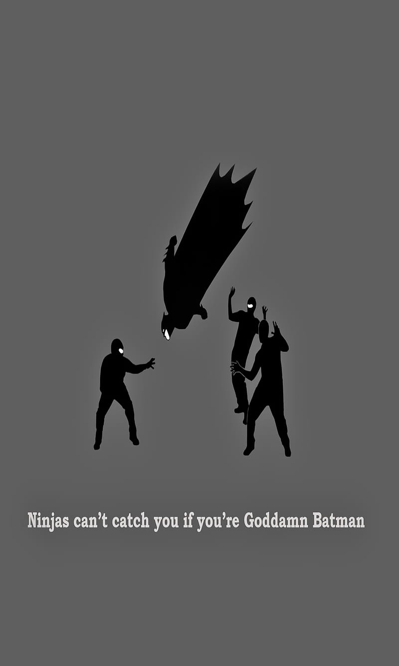 Ninja, attack, batman, funny, humor, HD phone wallpaper