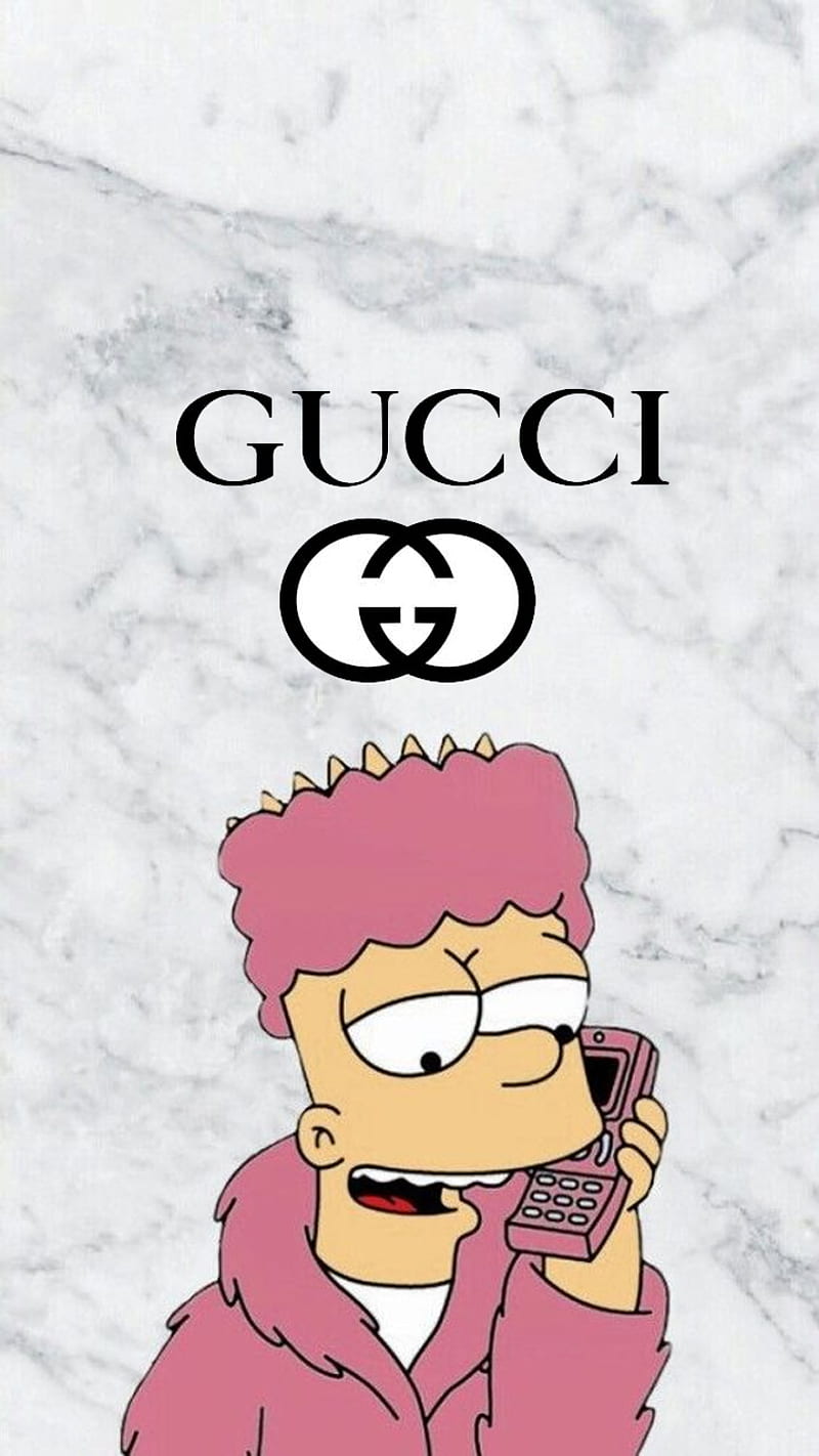 Bart , bart gucci, bart supreme, gucci, gucci gang, love, supreme, HD phone wallpaper