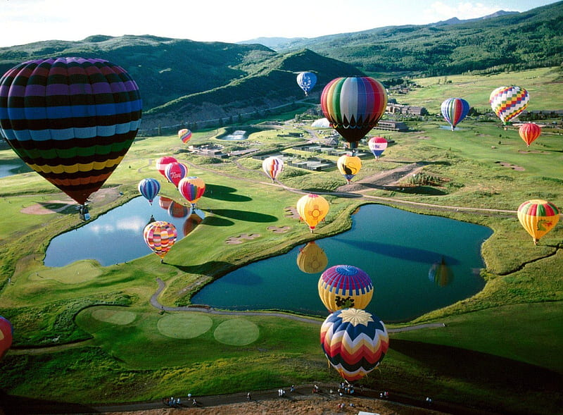Hot Air Ballons, aircraft, air, balloons, hot, other, HD wallpaper