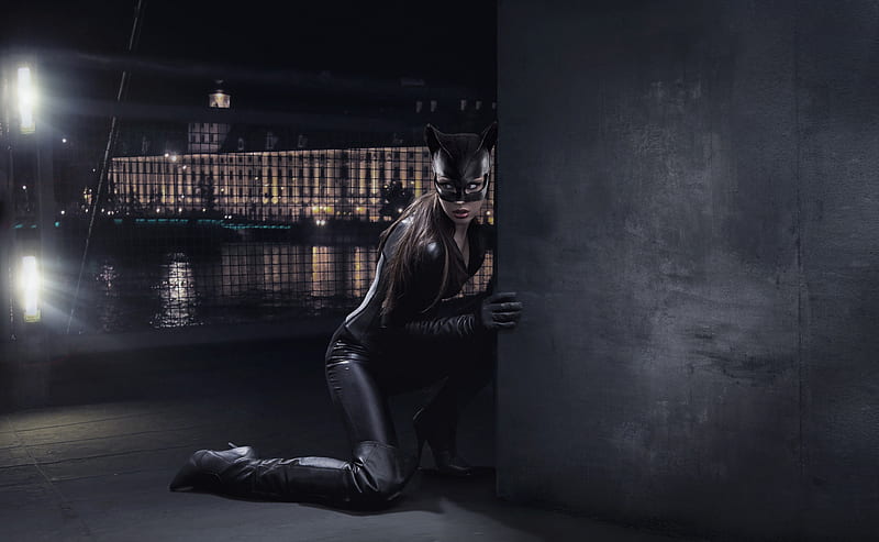 Catwoman Cosplay, catwoman, superheroes, cosplay, HD wallpaper