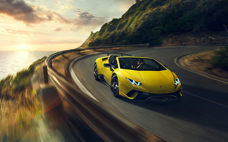 2019 Lamborghini Huracan Supercar Poster, HD wallpaper