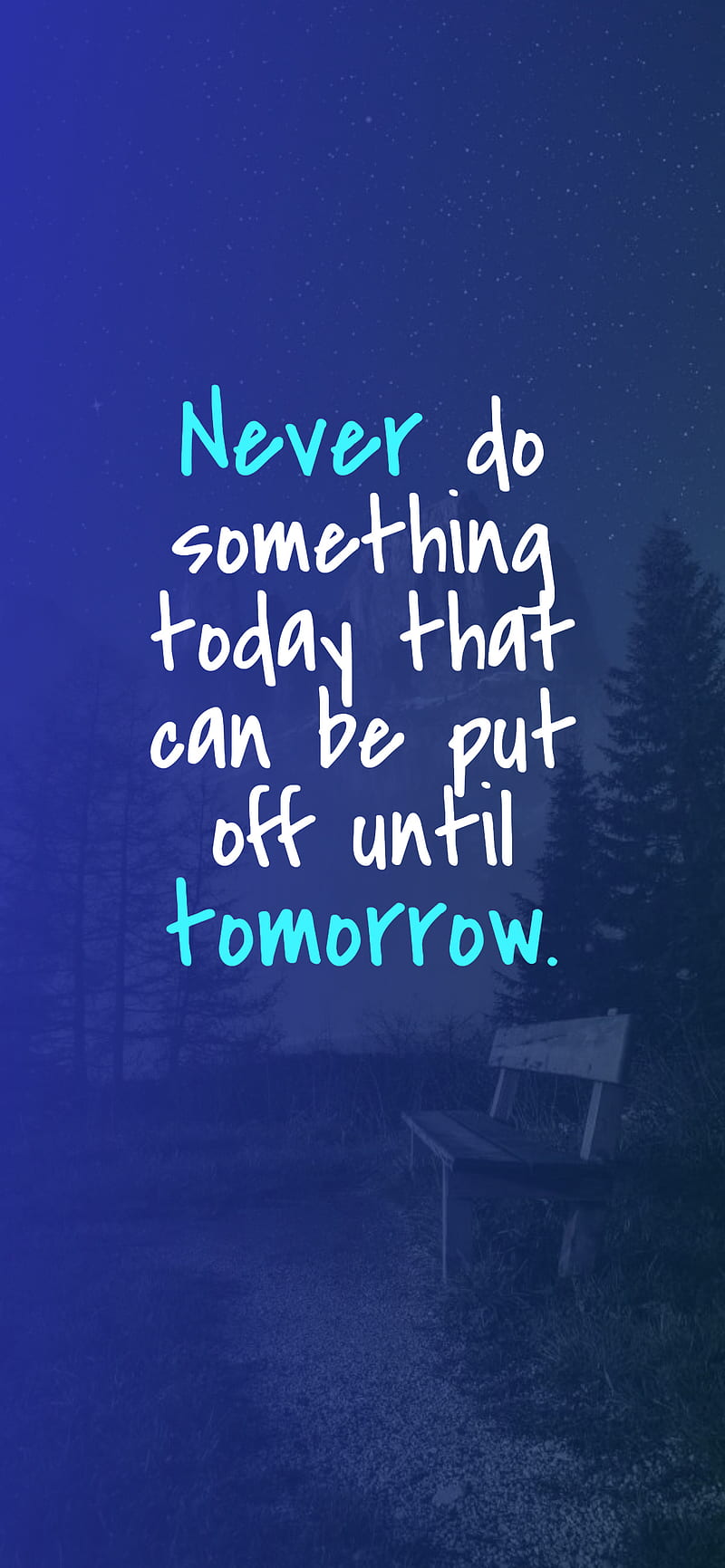 Never saying quote, blue, funny, lazy, new, quotes, sayings, words, HD phone wallpaper