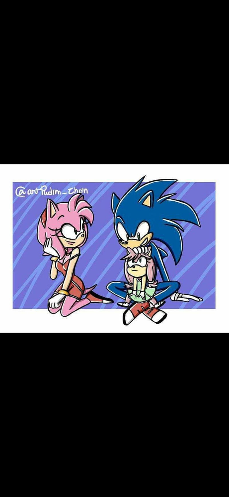 SonAmy, pink, hedgehog, sonic, artist unknown, rose, amy, HD mobile ...