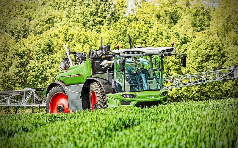Fendt Rogator 645 sprayers, 2020 tractors, EU-spec, summer, agricultural machinery, R, Fendt, HD wallpaper