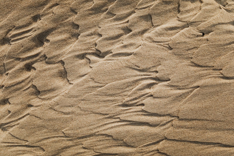 Brown Sand With Footprints, HD wallpaper