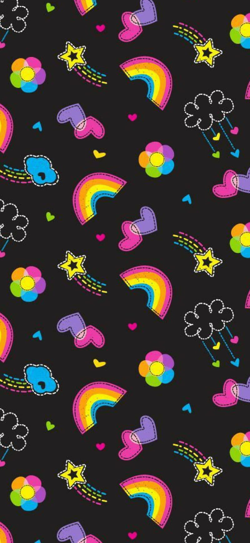 Uni cute heart pink rainbow unicorn HD phone wallpaper  Peakpx