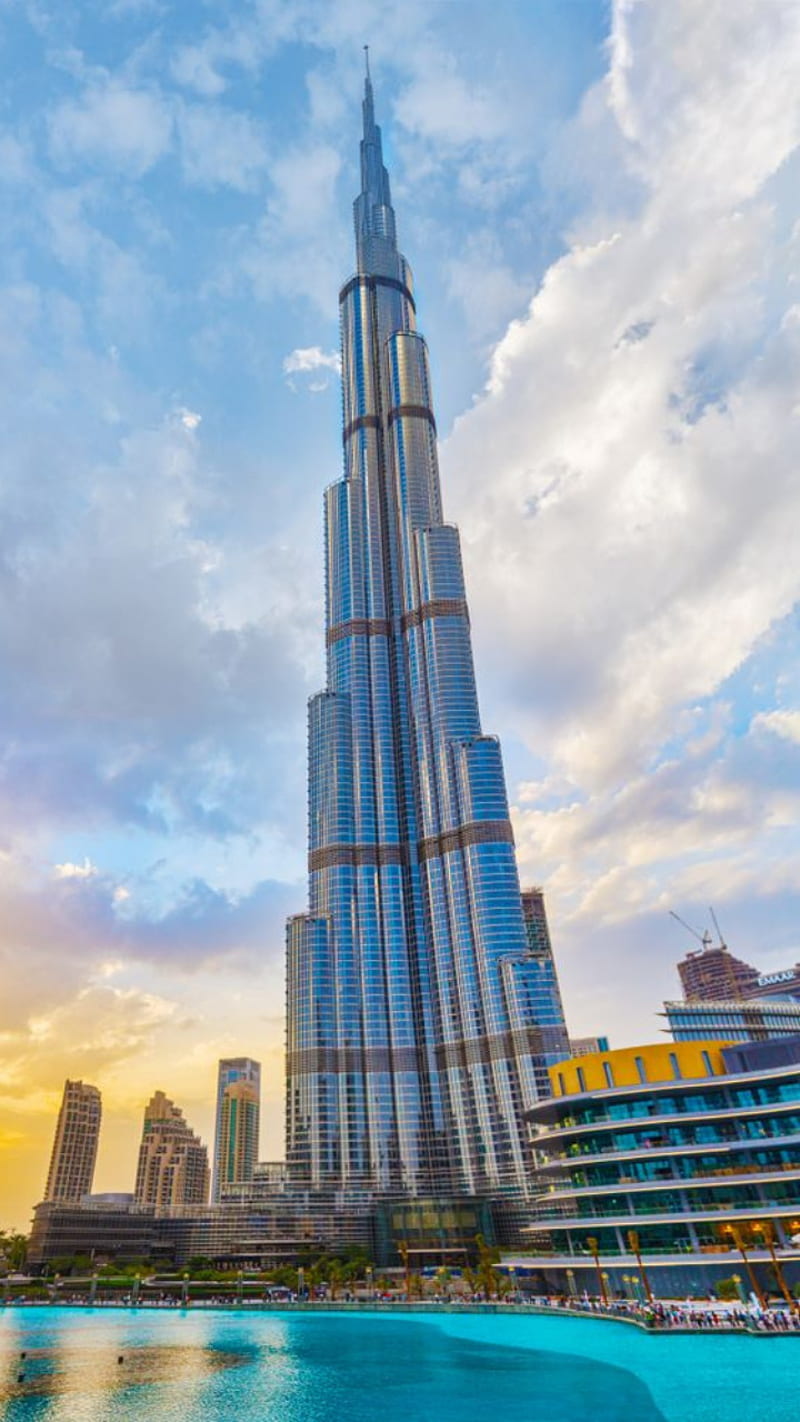 Burj Khalifa Dubai, arabe, emirates, hotel, middle east, tallest building,  uae, HD phone wallpaper | Peakpx