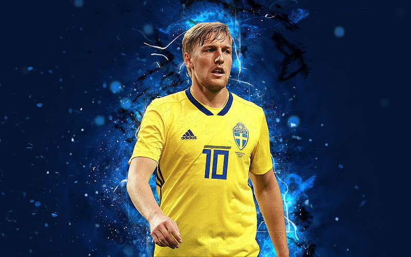 Emil Forsberg, swedish, soccer, forsbrerg, sweden, adidas, football, HD wallpaper