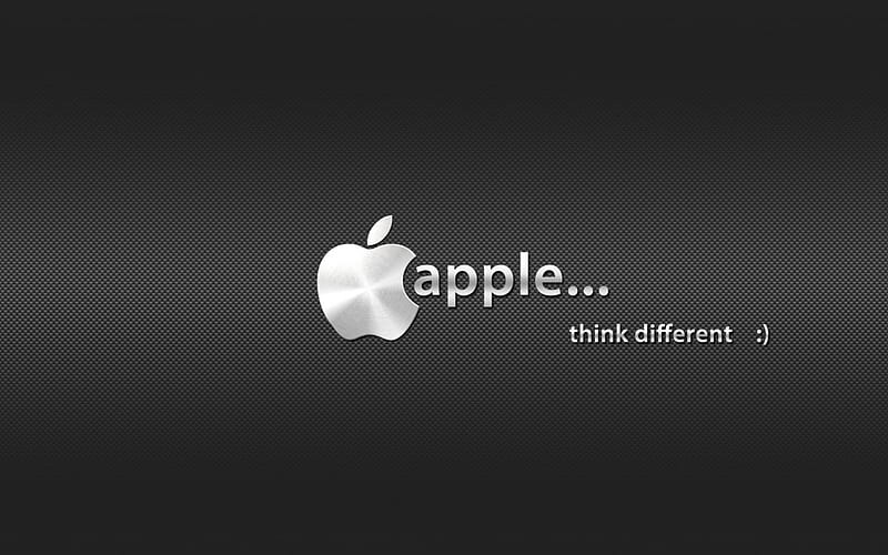 Think different, apple, mac, different, computer, smile, think, HD wallpaper