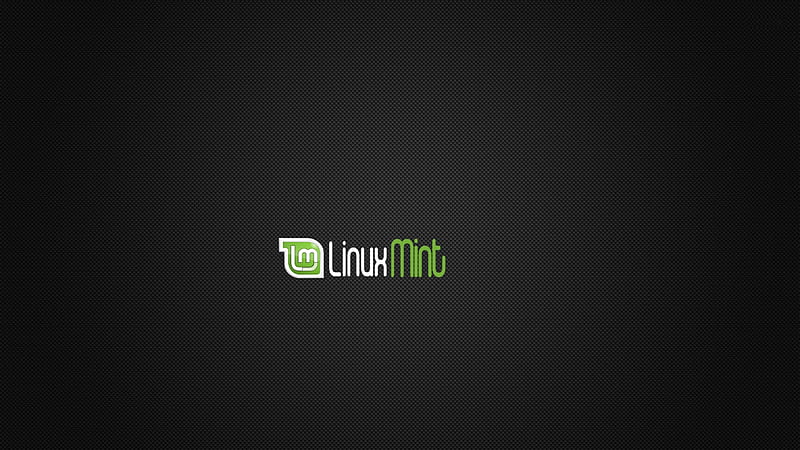 Carbon Mint Green, Mint, Linux, Logo, dark, HD wallpaper