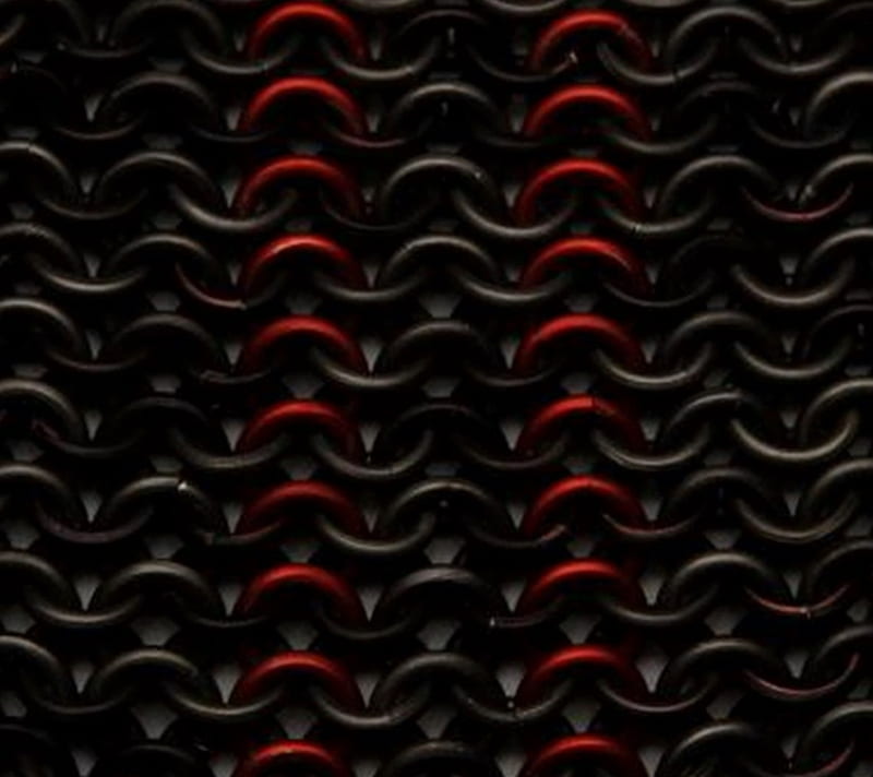 Chain Mail Red Black, chain chain mail, HD wallpaper