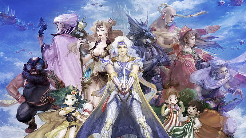 Final Fantasy IV, cecil, ffiv, square, final fantasy, rydia, HD wallpaper