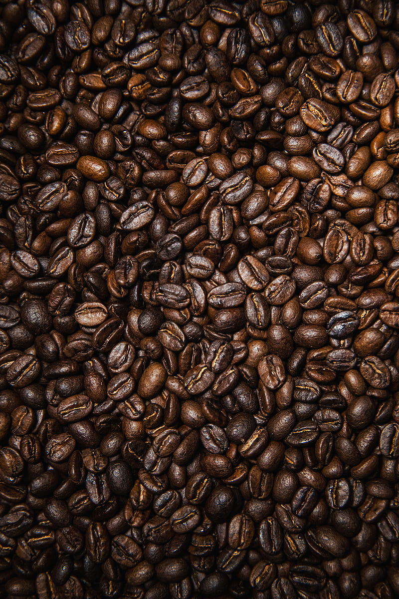 coffee beans, coffee, beans, brown, texture, HD phone wallpaper