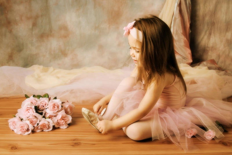 cute, teddybear, ballerina, soft, pink, HD wallpaper